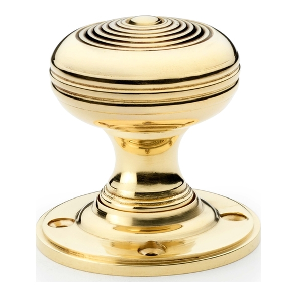 AW303-50-UB • Unlacquered Brass • Alexander & Wilks Christoph Mortice Knobs